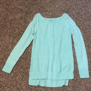 American Eagle scoop neck sweater in mint